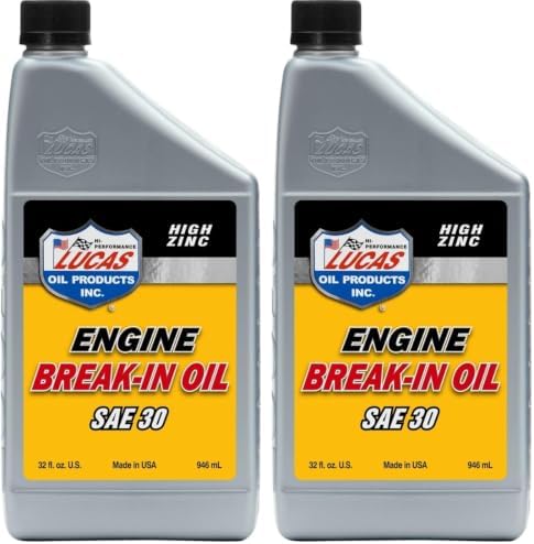 Lucas Oil 10630 Engine Break-In Oil SAE 30-1 Quart (Pack of 2)