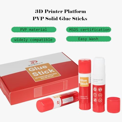 6 Pack of PVP 3D Printer Solid Glue Sticks, for All FDM 3D Printers