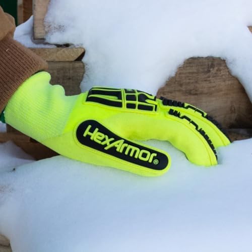 HexArmor Cold Weather Helix Series Gloves | Cut and Puncture Resistant | High-Dexterity | Touchscreen Capable
