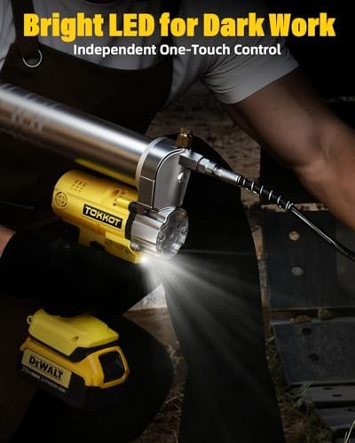 Cordless Electric Grease Gun Compatible with DeWalt 20V/18V Battery