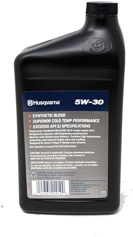 Husqvarna 32-oz 4-Cycle 5W-30 Synthetic Blend Engine Oil 593153504