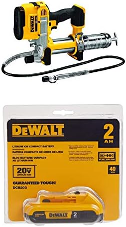 DEWALT DCGG571B 20-volt MAX Lithium Ion Tool Only Grease Gun with 20V 2.0Ah battery