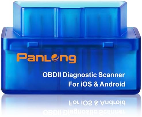 Panlong OBD2 Scanner Bluetooth for iPhone iOS Android OBDII Car Diagnostic Scan Tool Engine Fault Code Reader