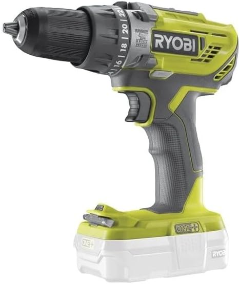 Ryobi R18PD3-0 ONE+ 18V Cordless Compact Percussion Drill (Body Only),Hyper Green