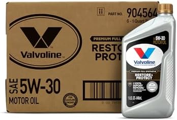 Valvoline Restore & Protect Full Synthetic 5W-30 Motor Oil 1 QT, Case of 6