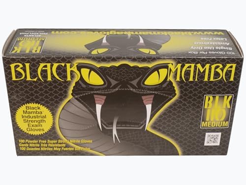 Black Mamba Super Strong Nitrile 100 Glove BOX (MEDIUM)