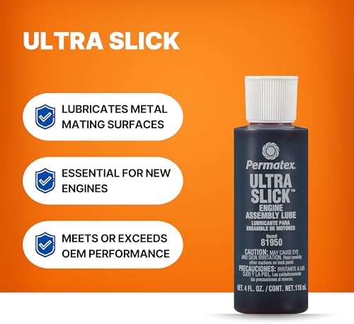 Permatex 81950 Ultra Slick Engine Assembly Lube, 4 oz. , Red