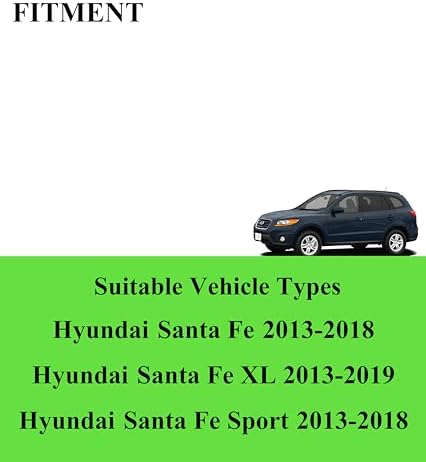 3 Wiper Blades Replacement for Hyundai Santa Fe 2013-2018(Set of 3)