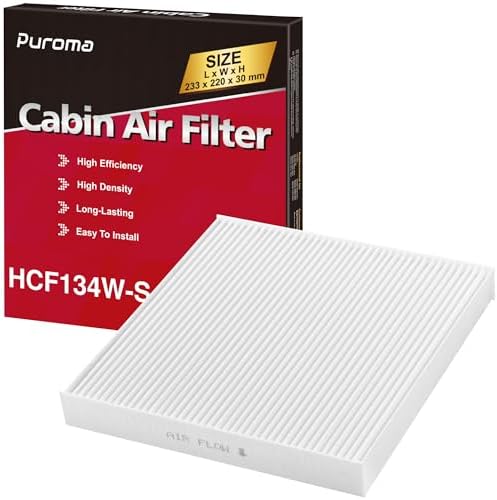 Puroma Cabin Air Filter Multi-Layer for CP134 CF10134 Honda Acura Pilot