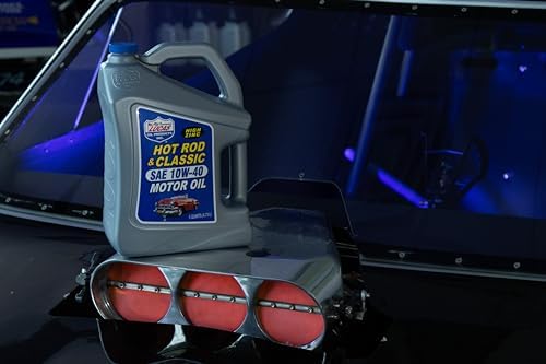Lucas Oil 10683 Hot Rod & Classic Car SAE 10W-40 Motor Oil - 5 Quart