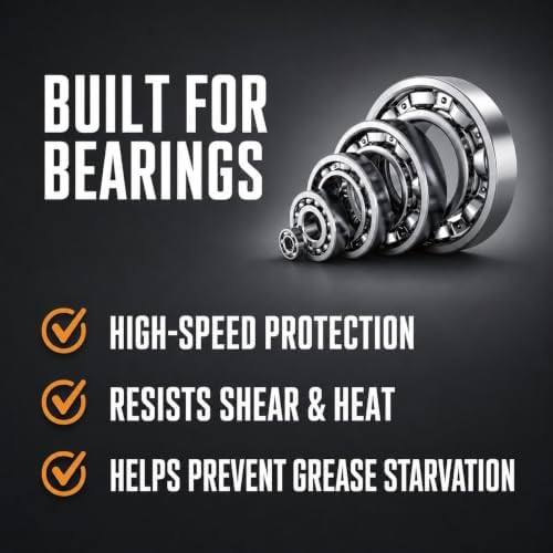 TRIAX Spheron High Temp Wheel Bearing Grease, Tacky Lithium Complex, Heavy Duty Waterproof (35 Pound Pail)
