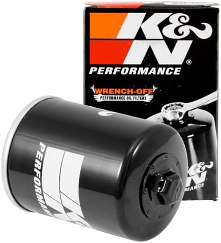 K&N Motorcycle Oil Filter: High Performance, Wrench Off Nut, KN-198