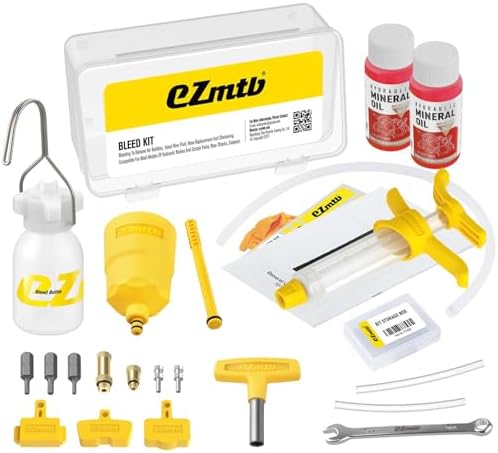 Brake Bleed Kit for Shimano Hydraulic Brakes, Brake Fluid Change Hydraulic Kits, Including High Performance Brake Fluid Mineral Oil 120ml
