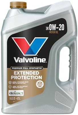 Valvoline Extended Protection Full Synthetic Motor Oil SAE 0W-20 5 QT