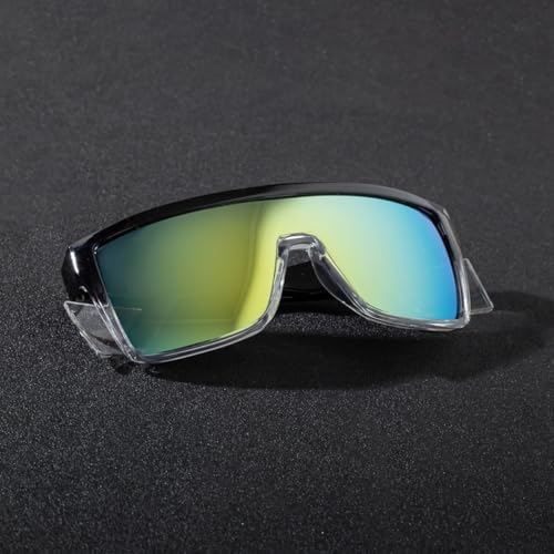 Safety Polarized Sunglasses for Men and Women UV400 Protection and Includes Removable Side Shields,ANSI Z87