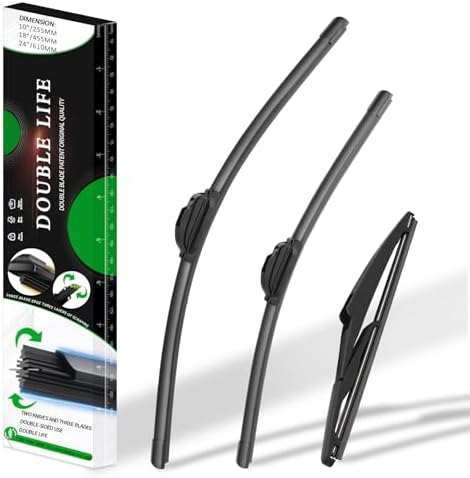 Windshield Wiper Blades compatible with 2018-2022 Jeep Compass