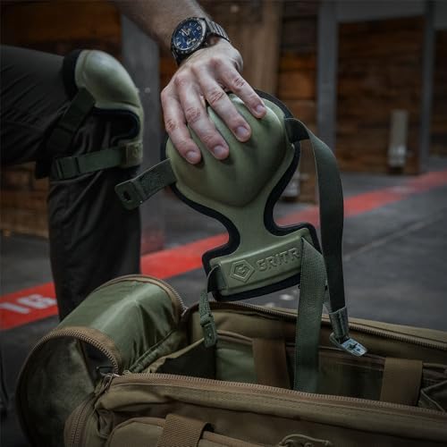 GRITR Tactical Knee Pads - Heavy Duty Knee Protectors, Range Green