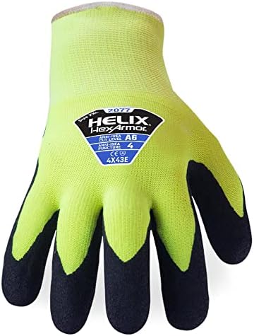 HexArmor Cold Weather Helix Series Gloves | Cut and Puncture Resistant | High-Dexterity | Touchscreen Capable
