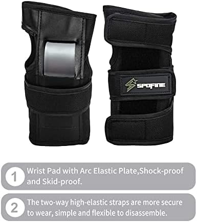 Kids Bike Helmet, Toddler Helmet for Youth Adult, Knee Pad Elbow Pad Wrist Guard Protective Gear Set for Skateboard, Bike, Skating, Cycling