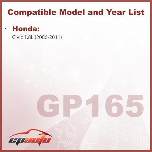 EPAuto GP165 (CA10165) Engine Air Filter Replacement for Honda