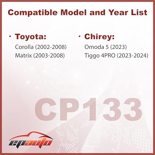 EPAuto CP133 (CF10133) Cabin Air Filter Replacement for Toyota