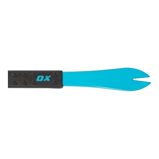 OX Tools 12" Cats Paw Nail Puller Tool with Unique Hammer Head Pry Bar - Cats Paw with Rubber Grip, Polished Beveled Claws - Forged Steel Design - Saca Clavos De Carpintero