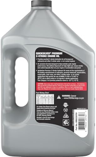 Quicksilver Premium 2-Stroke Engine Oil, 1 Gallon