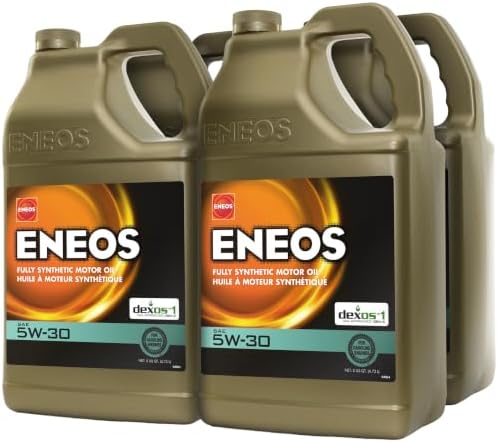 ENEOS 5W-30 Fully Synthetic Motor Oil, API SQ, dexos1 Gen3, 4x5 Qt
