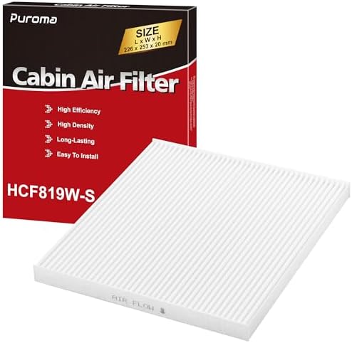 Puroma Cabin Air Filter Multi-Layer for CF11819 Hyundai KIA GMC Saturn Vue