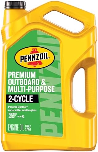 Pennzoil Outdoor Premium Outboard & Multi-Purpose 2-Cycle Engine Oil, 1 Gallon
