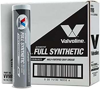Valvoline Moly-Fortified Gray Full Synthetic Grease 14.1 OZ Cartridge, Case of 10