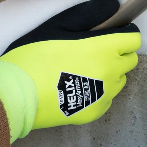 HexArmor Cold Weather Helix Series Gloves | Cut and Puncture Resistant | High-Dexterity | Touchscreen Capable