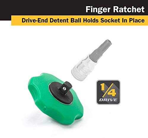 Titan 12090 1/4-Inch Drive 72-Tooth Finger Ratchet