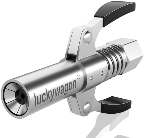 Grease Gun Coupler, Grease Gun Tips, Non-Slip Handle, 1-Pack