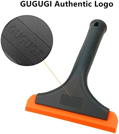 Super Flexible Silicone Squeegee, Auto Water Blade, Water Wiper, Shower Squeegee, 5.9'' Blade and 7.5'' Long Handle, for Car Windshield, Window, Mirror, Glass Door