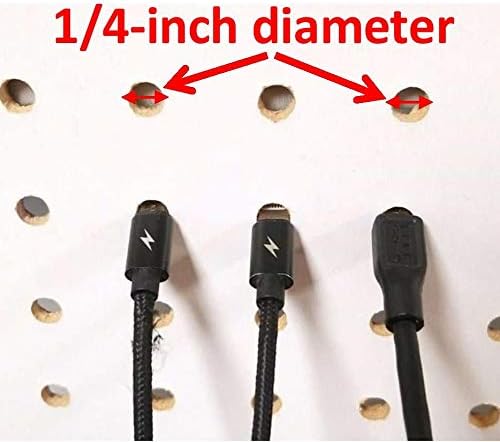 JSP Manufacturing Peg Board Plastic J Hook Style Hooks | Garage Tool Storage Craft Hooks Pegboard Asscessories (500, White)