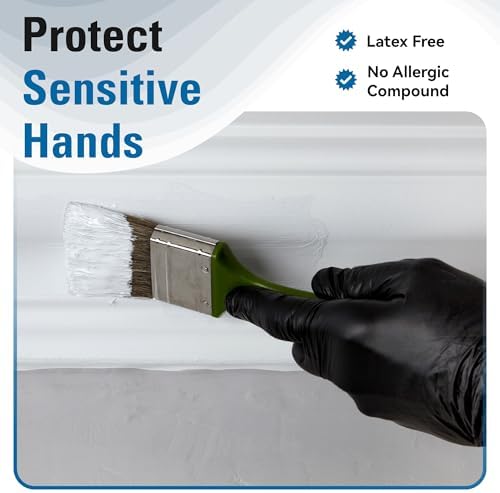 SWIFTLITE Nitrile Gloves Disposable Latex Free, Black