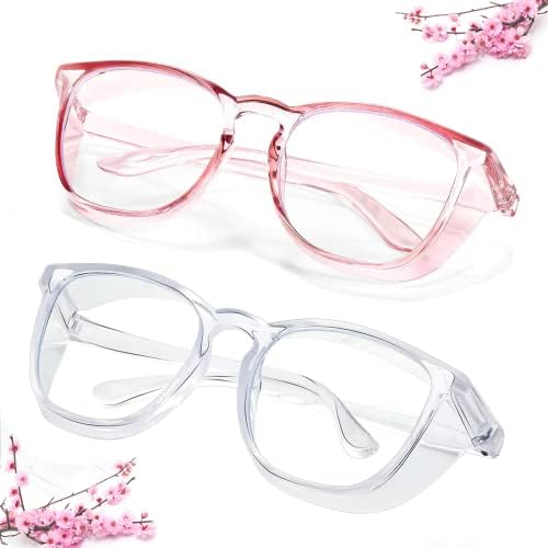 SQIMZAR Safety Glasses Goggles For Women Nurses Protective Eyewear,Anti Fog Safety Goggles