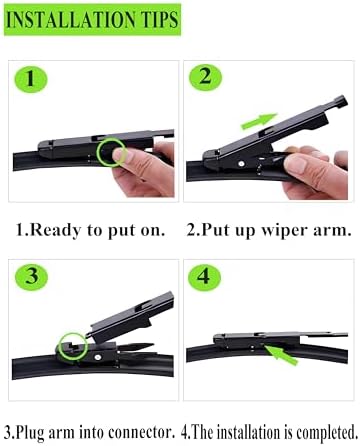 2 Wiper Blades Replacement for Chevrolet Silverado/GMC Sierra 2008-2013