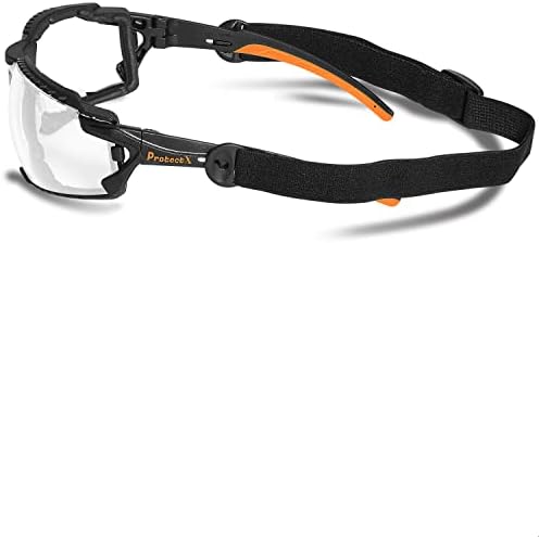 ProtectX Classic Safety Glasses, Anti-Fog Scratch Resistant Lenses