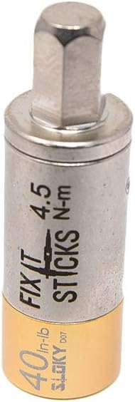 FIX IT STICKS Field Hunting Outdoors Gun Maintenance Adjustable Fits 1/4in Bit T-Way Wrench Small Torque Limiter, 40 in-lb