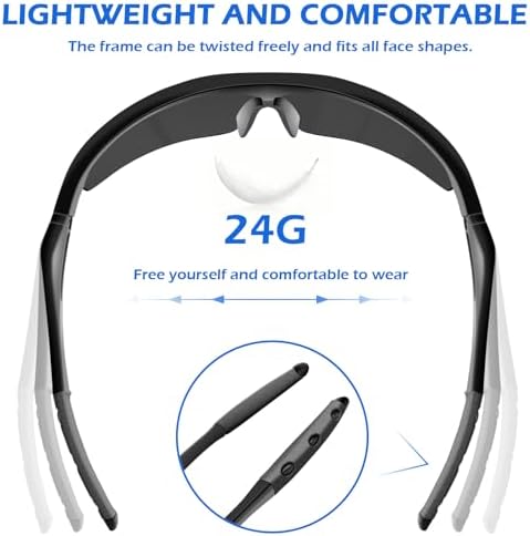 OXG Safety Glasses for Men Women, ANSI Z87 UV Protection Protective Eyewear