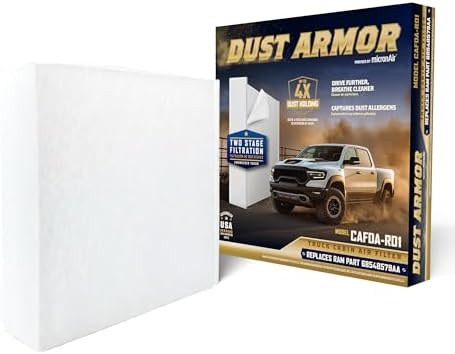 Cabin Air Filter with Advanced Dust Protection, Replacement for 68548579AA, Fits Select RAM Models, RAM 1500 (2015-2025), RAM 2500 (2011-2025), Jeep Wagoneer (2022-2026), and More