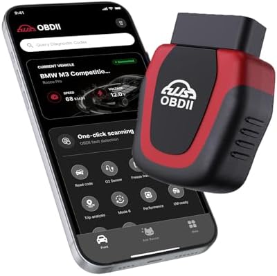 Rocco Pro OBD2 Scanner Bluetooth, ABS/SRS/Transmission, No Subscription