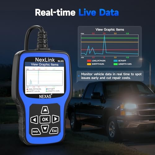 NEXAS NL101 OBD2 Scanner with Battery Tester for All US Vehicles Since 1996