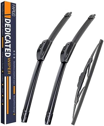 Replacement for Dodge Grand Caravan 1996-2007,Chrysler Town & Country 1996-2007 Silent Wipers -FAPIUO Front and Rear Windshield Wipers 28"+28"+16" Full Blade Set (3 Pack) U/J HOOK