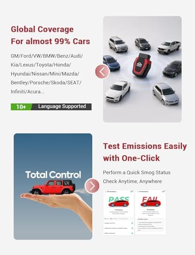 Rocco Pro OBD2 Scanner Bluetooth, ABS/SRS/Transmission, No Subscription
