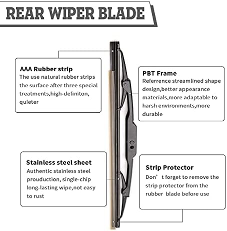Rear Wiper Arm Blade for Audi A3 2006-2013 S3 2002-2008 A4 2002-2008