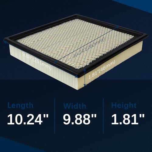 CA10262 Engine Air Filter for 2007-2024 Ford Expedition,F-150,F-250/F-350/F-450/F-550 Super Duty,F-650,F-750,2007-2024 Lincoln Navigator