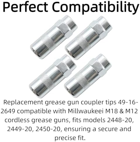 Grease Gun Coupler Replacement for Millwukeei Cordless Grease Guns